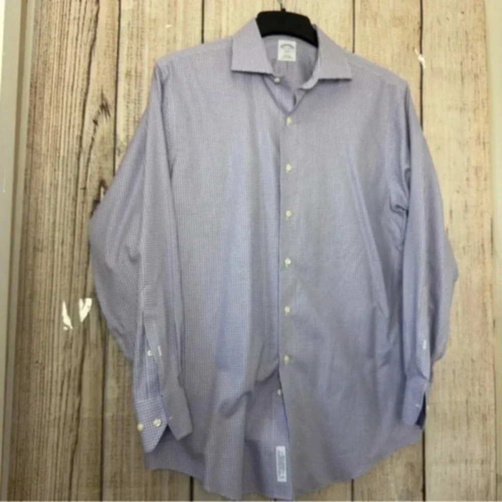 Brooks Brothers 346 Mens Slim Fit Button Up shirt size 16 1/2-4/5